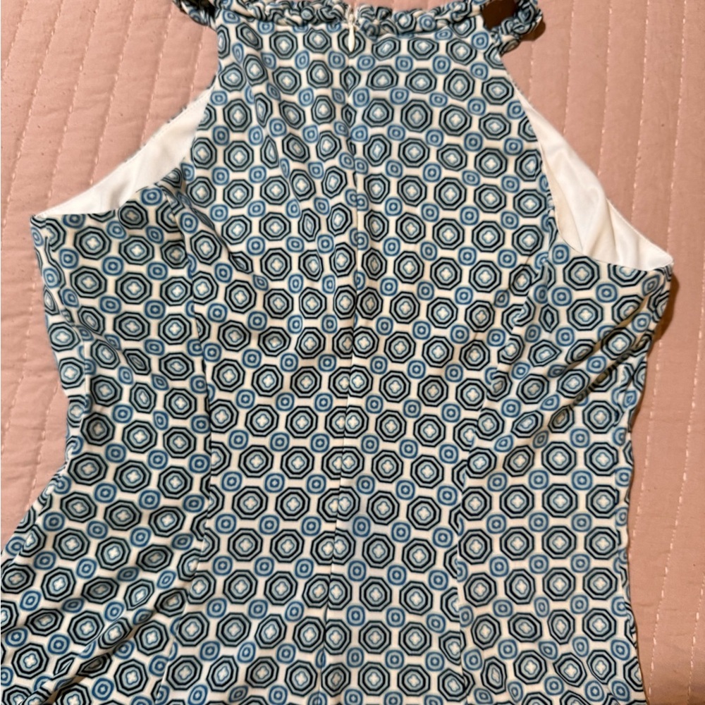 Maggy London Blue and Yellow Geometric Mini Dress - Picture 8 of 8